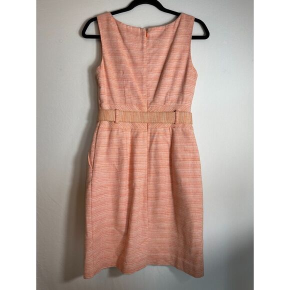 Banana Republic Orange Gingham Preppy Belted Mini Dress Size 2 - Picture 4 of 5